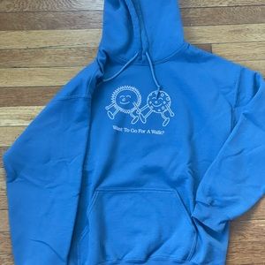 lonely ghost “want to go for a walk?” hoodie